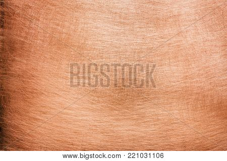 Copper or brass background, texture of non-ferrous metal