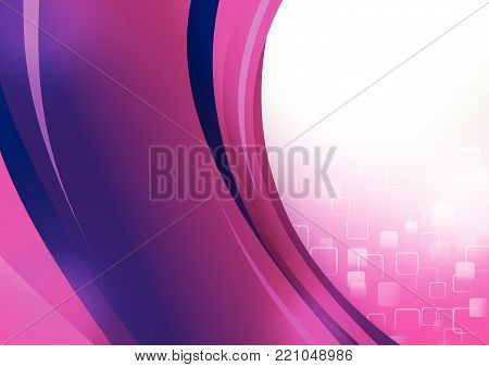 Abstra background purple and pink curve and layed element vector illustration eps 10