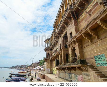 Ghats In Varanasi, India