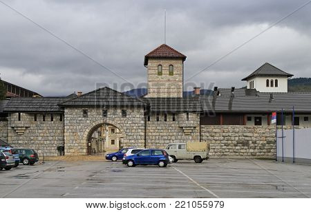 Andricgrad in Visegrad. Town is dedicated to Yugoslav novelist Ivan Andric