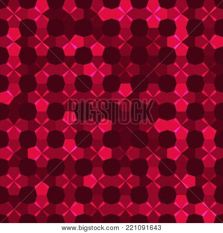 Abstract background of multicolored pentagons Vector illustration
