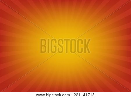 Orange Sun Rays Vector Photo Free Trial Bigstock
