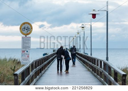 Promenade Of Zinnowitz, Usedom, Germany