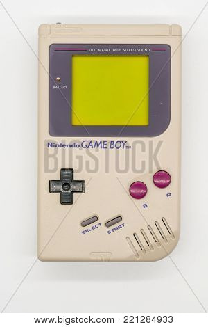 Bangkok, Thailand - Jan 3, 2018: Gameboy Classic