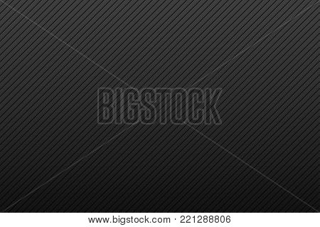 Carbon texture background. Black fiber texture background. Dark wallpaper, banner template. Vector