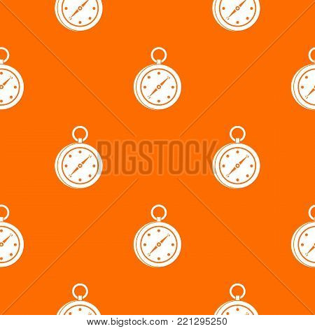 Multifunction knife pattern repeat seamless in orange color for any design. Vector geometric illustration