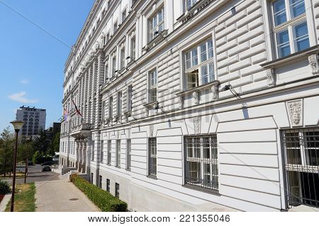 Belgrade, Serbia - Governmental Building Exterior. Ministry Of Finance.