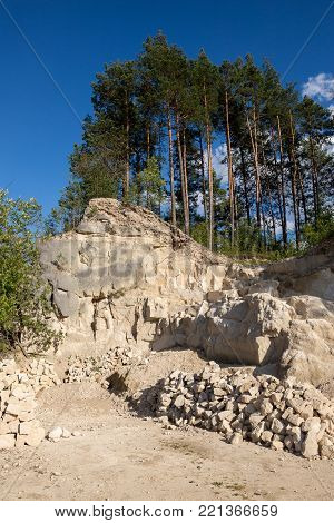 Old sandstone quarry in Jozefow - Poland