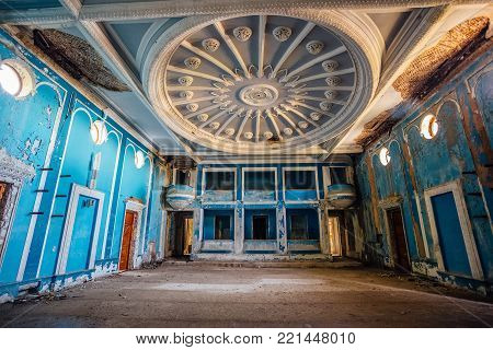Old abandoned theater, Gagra, Abkhazia, Georgia