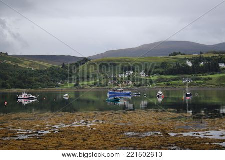 Isle of Skye Scotland waiting for the ferry to the hebrides