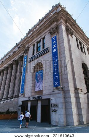New York, Usa - Jun 22, 2017: New West End Concourse Of Penn Station Just Open To Public, New York