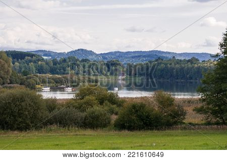 Small Idyllic Town In A Valley On Bavaria Countryside
