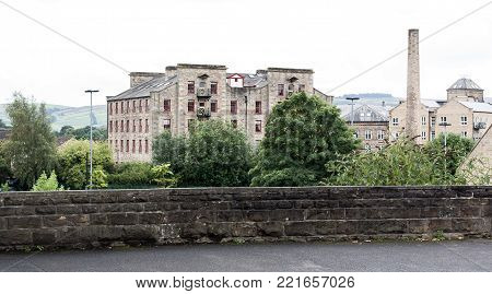 The old stone cotton mills of Yorkshire