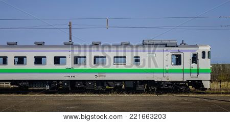 Local Train In Hakodate, Japan