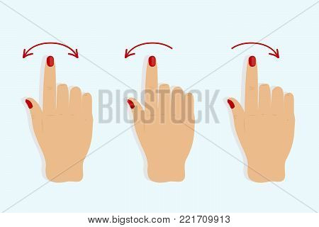 Hand cursor set ,arrows. Vector illustration EPS 10