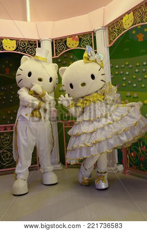 Puteri Harbour, Malaysia - Mar 2013: Sanrio Hello Kitty Town In Puteri Harbour, Malaysia In Mar 2013