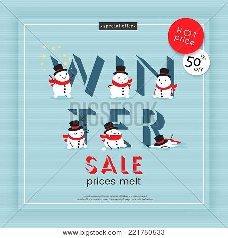 Winter Sale Prices Vector Photo Free Trial Bigstock