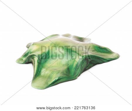 Smart hand putty plasticine playdough isolated over the white background