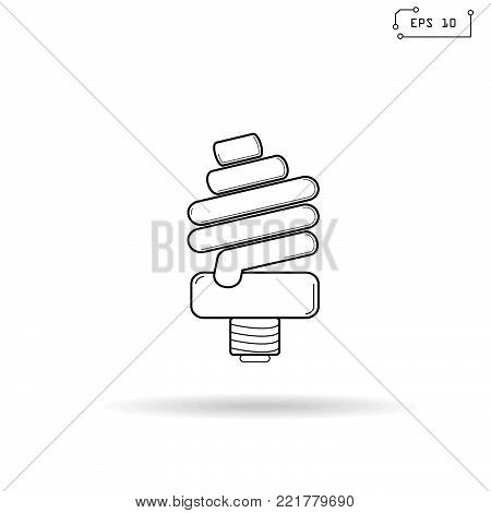 Lamp icon .Simple vector symbol. Vector Illustration.EPS 10