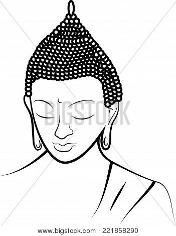 Buddha beam rest and peace and is always zen