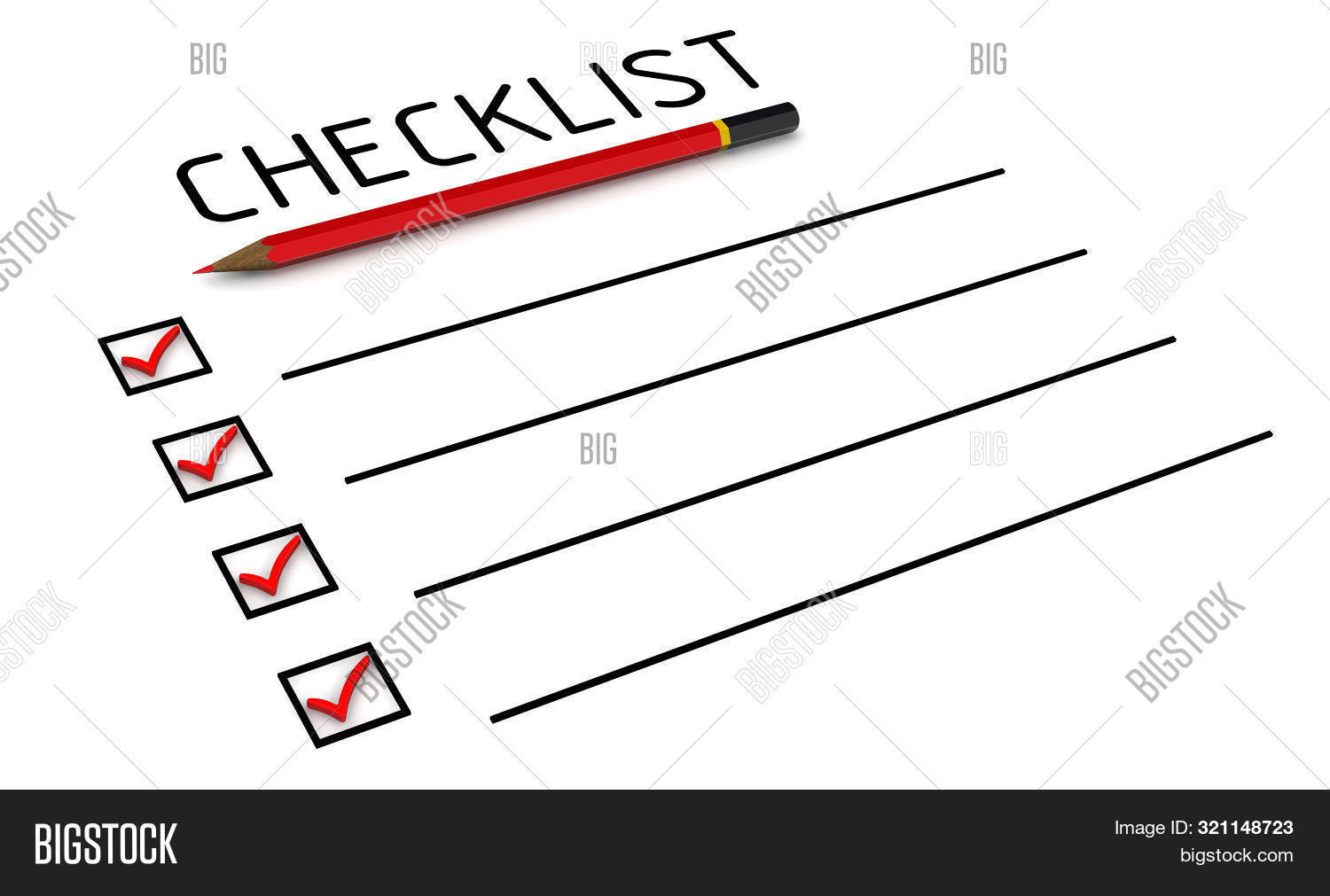 Checklist Check Marks Image & Photo (Free Trial) | Bigstock