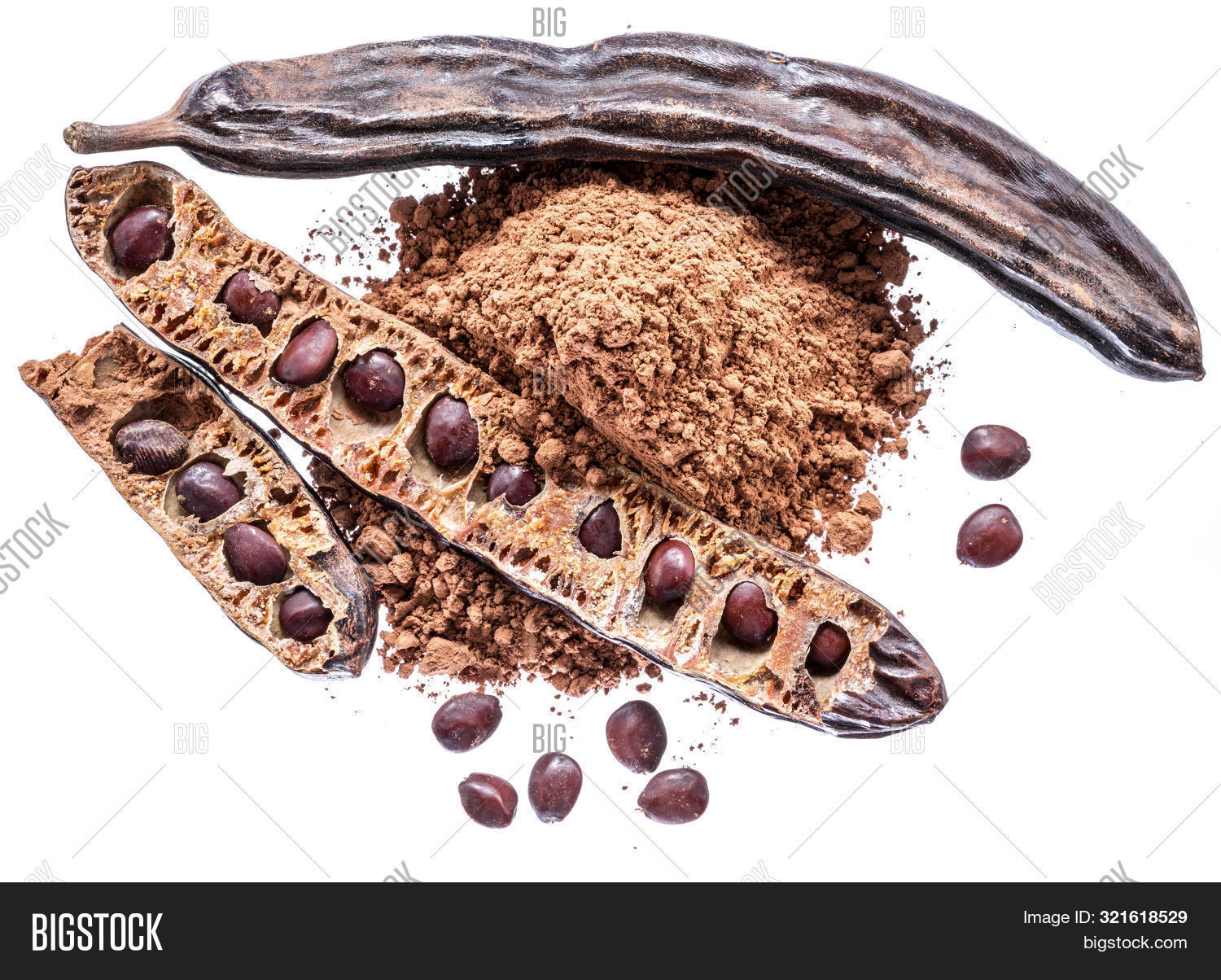 Carob Pods Carob Image & Photo (Free Trial) Bigstock