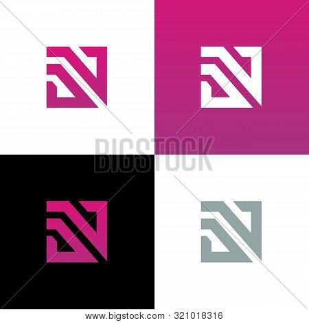 D N Dn Nd Vector Initial Logo Icon Set, Logo Design Element