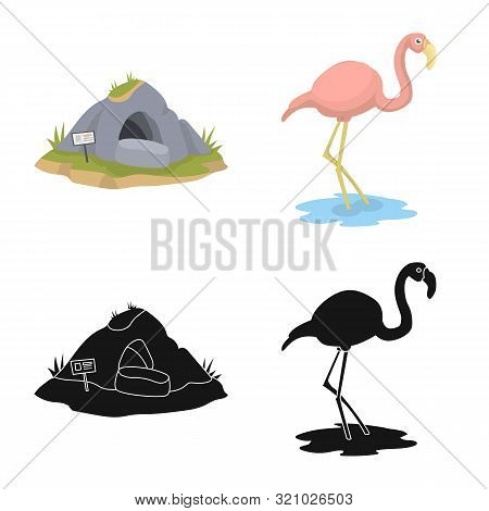 Vector Design Of Nature And Fun Logo. Collection Of Nature And Entertainment Stock Vector Illustrati