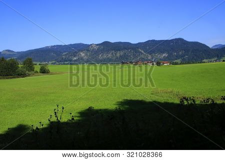 View Of The Chiemgau Alps Near Reit Im Winkl In The District Of Traunstein In Bavaria