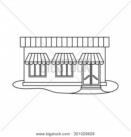 Vector Illustration Of Store And Grocery Icon. Set Of Store And Facade Vector Icon For Stock.