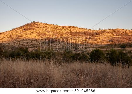 The Hills Of The Pilansberg In Winter, South Africa.