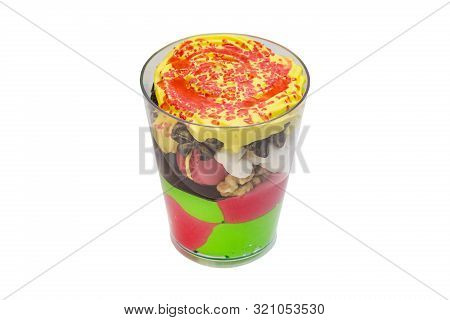 Mini Canapes For Refreshments At Banquets Receptions Catering On A White Background.