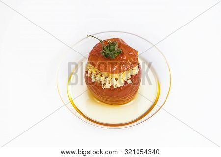 Mini Canapes For Refreshments At Banquets Receptions Catering On A White Background.