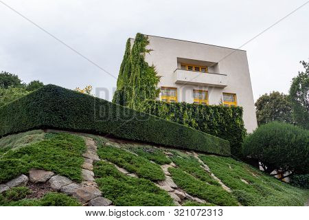 Exterior Of Villa Mueller Functionalist Residential House Buildt By Adolf Loos And Karel Lhota In 19