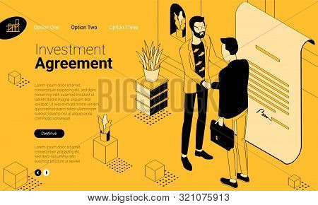Business People Shake Hands After Negotiation, Came To Agreement And Completed The Deal With A Hands