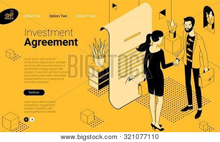 Business People Shake Hands After Negotiation, Came To Agreement And Completed The Deal With A Hands