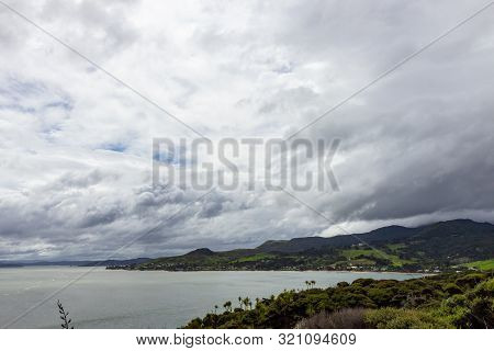 View From Viewpoint Near Opononi, New Zealand