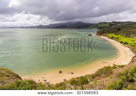 View From Viewpoint Near Opononi, New Zealand