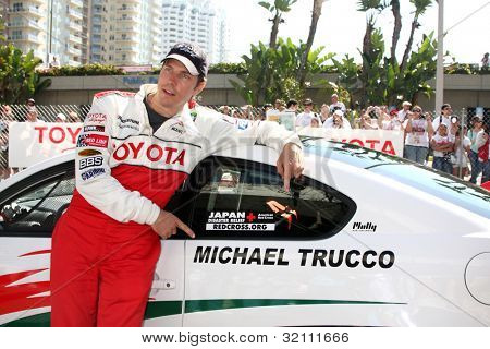 LOS ANGELES, CA - APR 16: Michael trucco på Toyota Grand Prix Pro Celeb Race på Toyota Grand Pri