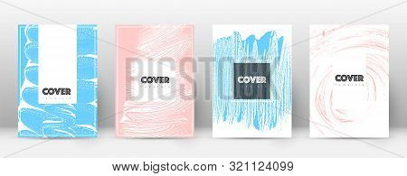 Cover Page Design Template. Hipster Brochure Layout. Brilliant Trendy Abstract Cover Page. Pink And 