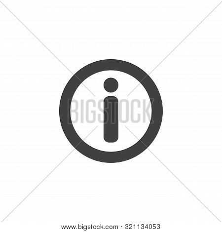 Information Sign Vector Icon. Filled Flat Sign For Mobile Concept And Web Design. Info Button Glyph 