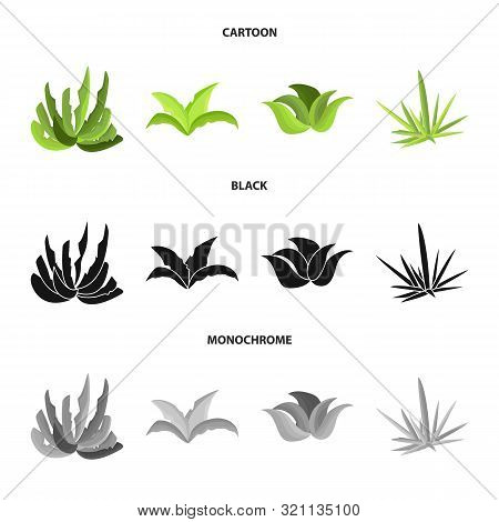 Vector Design Of Landscaping And Summer Logo. Collection Of Landscaping And Environment Stock Vector