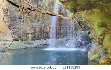 Black Pool, Natural Swimming Pool In Isalo National Park, Madagascar