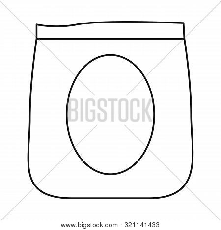 Vector Illustration Of Package And Food Symbol. Set Of Package And Box Stock Vector Illustration.