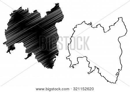 Tolna County (hungary, Hungarian Counties) Map Vector Illustration, Scribble Sketch Tolna Map