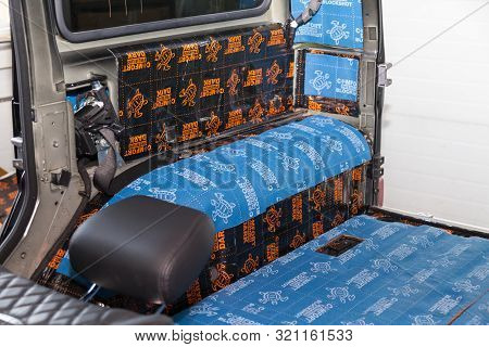 Novosibirsk, Russia - 09.09.2019: Car Tuning In The Body Of A Suv Using Three Layers Of Noise Insula