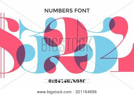 Font Of Numbers In Classical French Didot