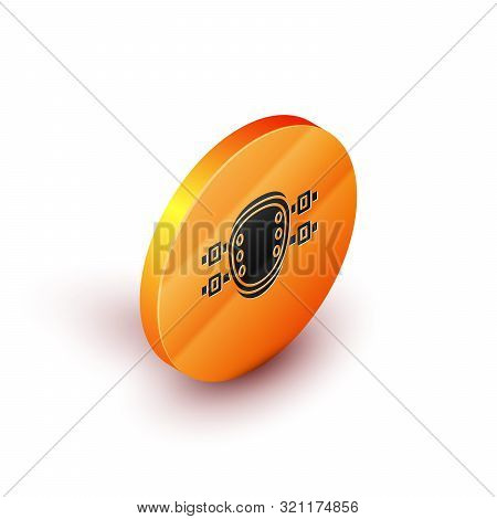 Isometric Knee Pads Icon Isolated On White Background. Extreme Sport. Sport Equipment. Skateboarding