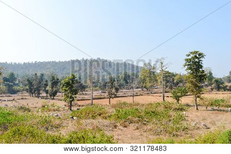 Landscape Scenery Of Chhota Nagpur Semi Arid Plateau, The Indo Gangetic Plain In Eastern Chhattisgar