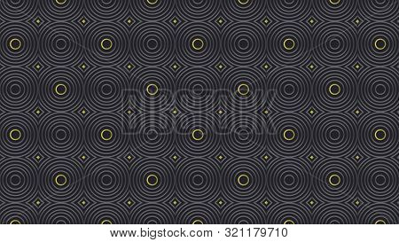 Gold And Silver Abstract Ornament Background. Vector Illustration